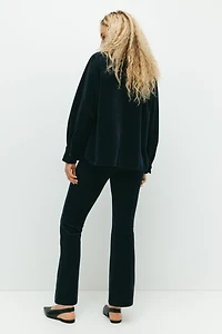 MAMA Flared Velour Pants