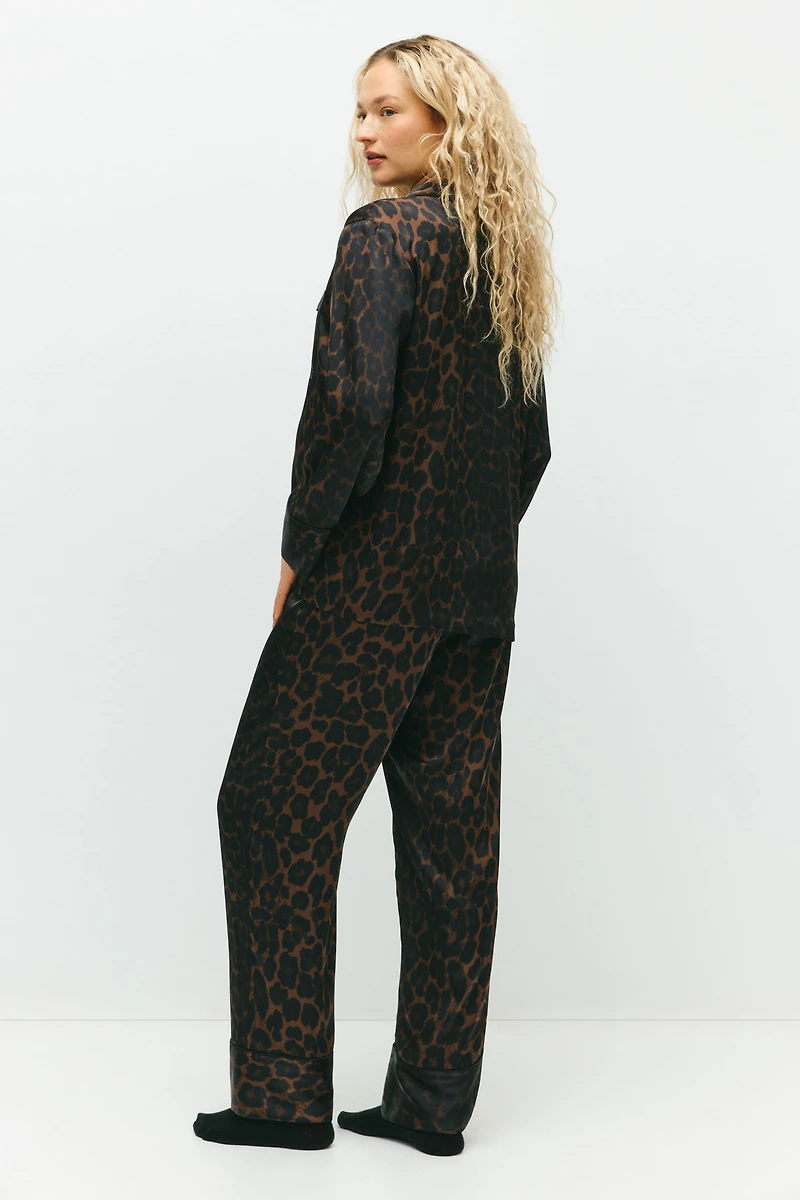 MAMA Before & After Satin Pajamas