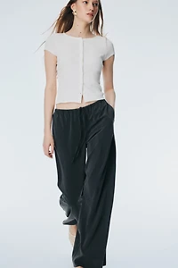 Twill Drawstring Pants