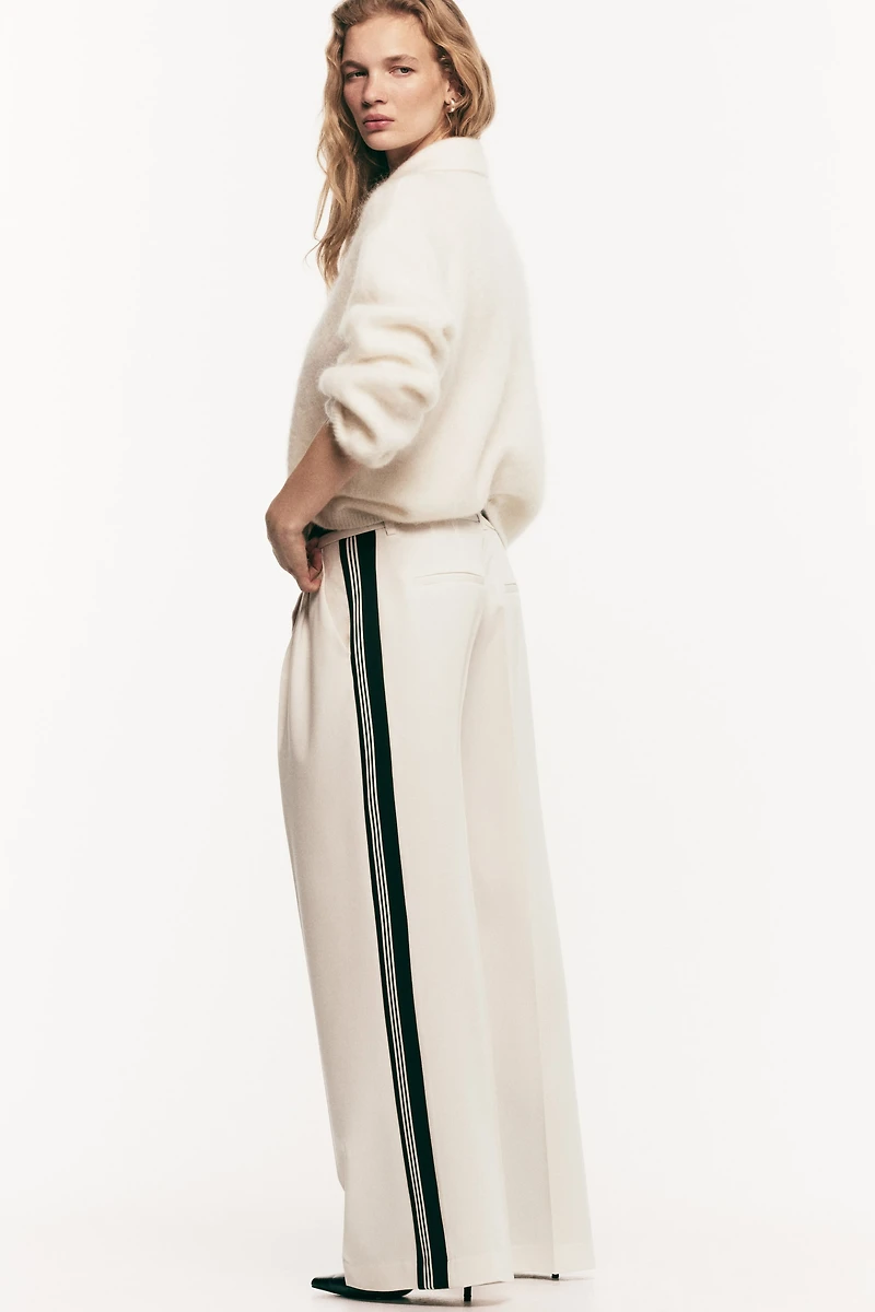 Chandail à col fermeture éclair en mohair mélangé