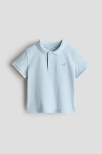 Embroidered-Detail Polo Shirt