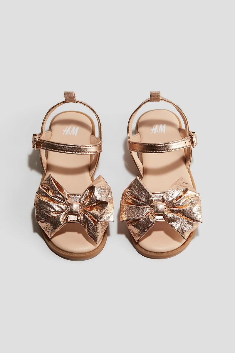 Shimmery Metallic Sandals