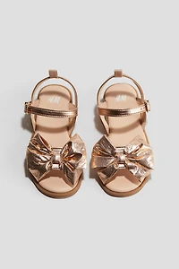 Shimmery Metallic Sandals