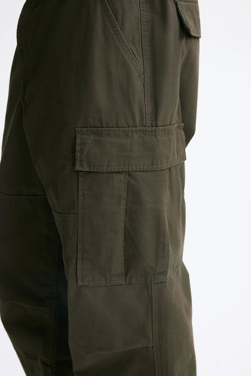 Relaxed-Fit Cotton Cargo Pants