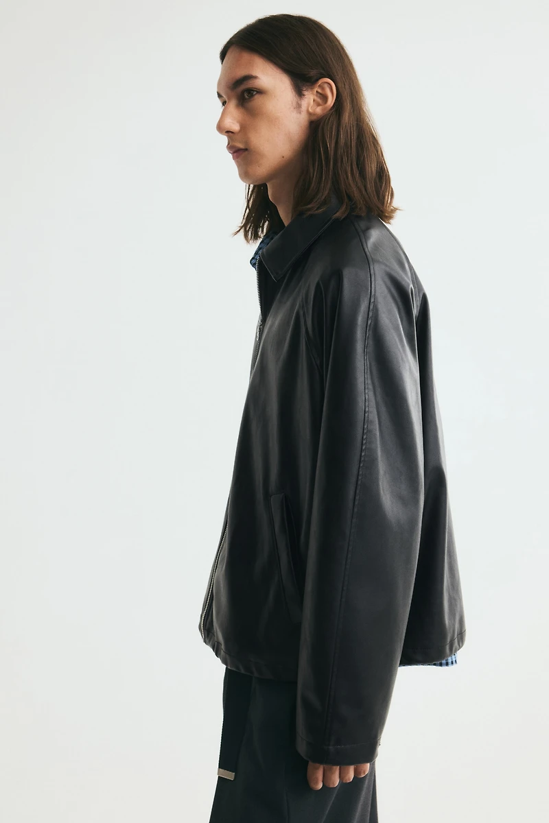 Coated Blouson Jacket