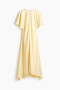 Robe midi en satin