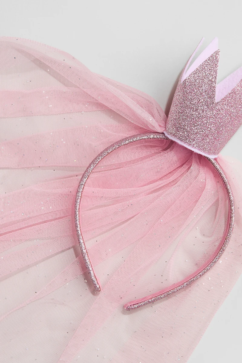 Glittery Veiled Hairband
