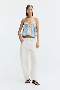 Barrel Regular Waist Ankle Jeans