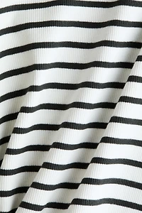 Ruffle-Trimmed Cotton Top