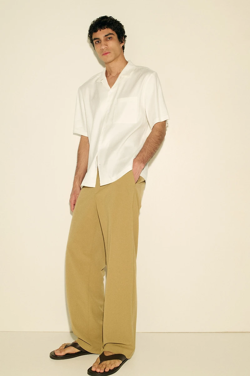 Easy Care Relaxed-Fit Linen-Blend Shirt