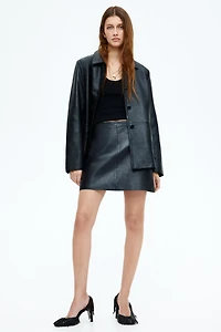 Leather Mini Skirt