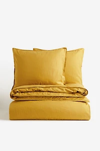 Linen-blend King/Queen Duvet Cover Set