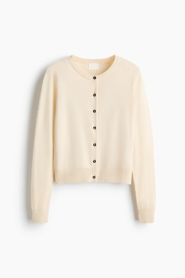Fine-Knit Cardigan