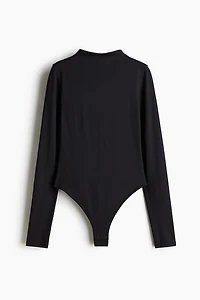 Mock Turtleneck Thong Bodysuit