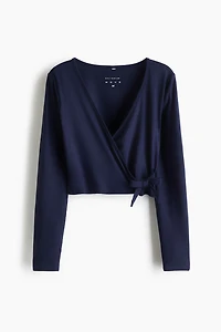 Wrap-Front Sports Top with SoftMove™