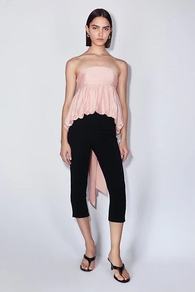 Bubble-Hem Bandeau Top