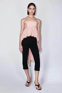 Bubble-Hem Bandeau Top