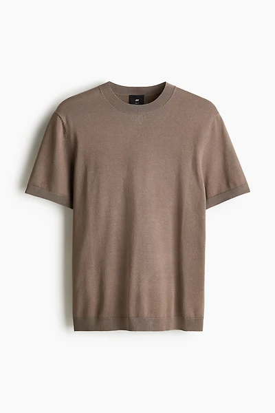 Slim-Fit Fine-Knit T-Shirt