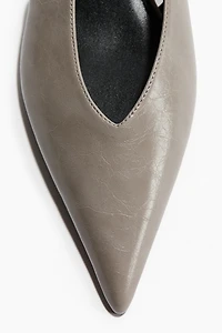 Kitten-Heeled Slingbacks