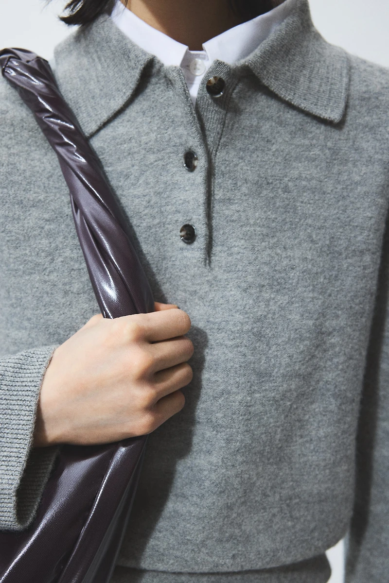 Wool Polo Sweater