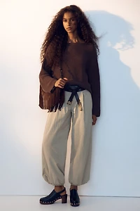 Balloon-Leg Nylon Pants