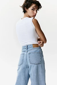 High Rise Barrel Leg Jeans