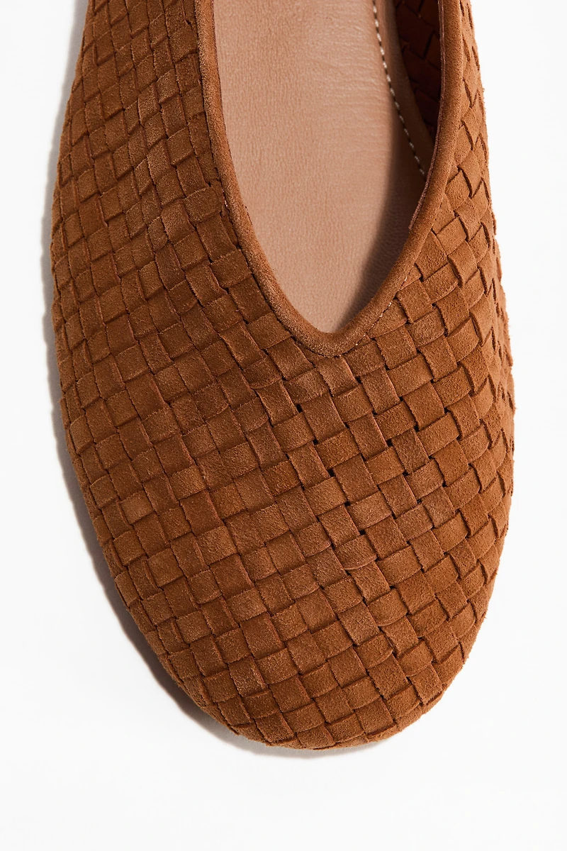 Braided Leather Flats
