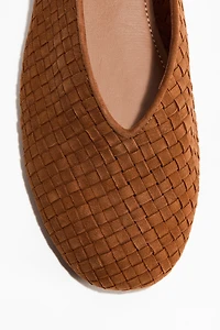 Braided Leather Flats