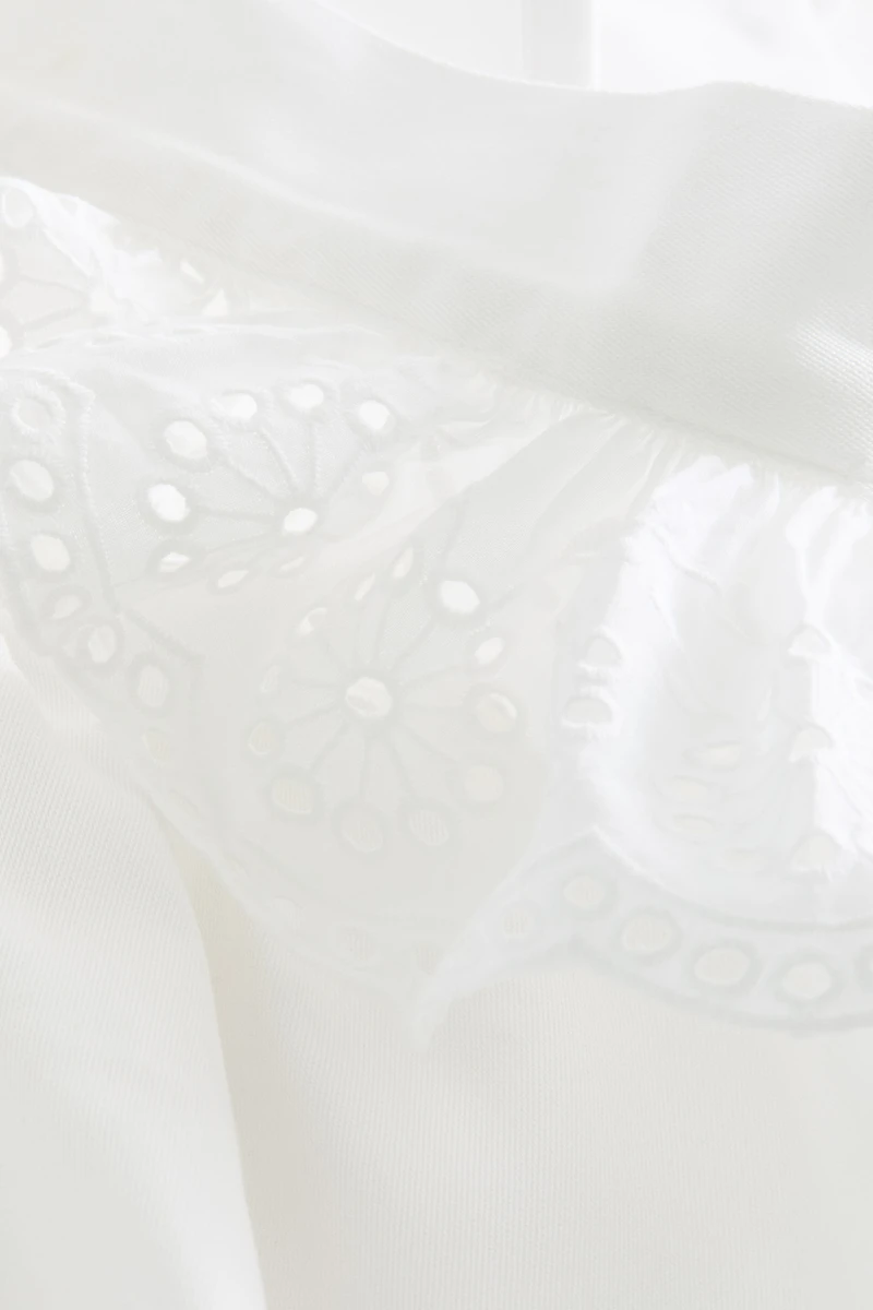 Tablier à volants en coton