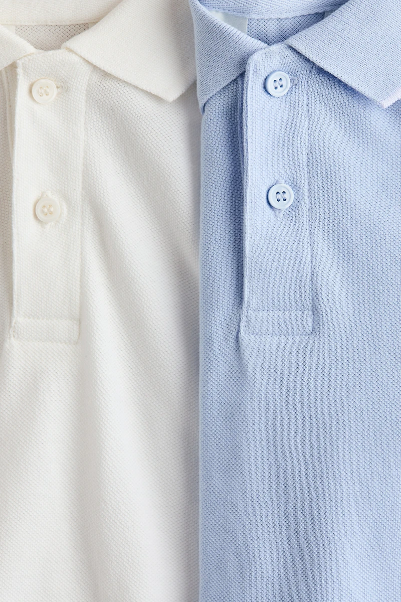 2-Pack Cotton Piqué Polo Shirts