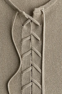 Lacing-Detail Sleeveless Top