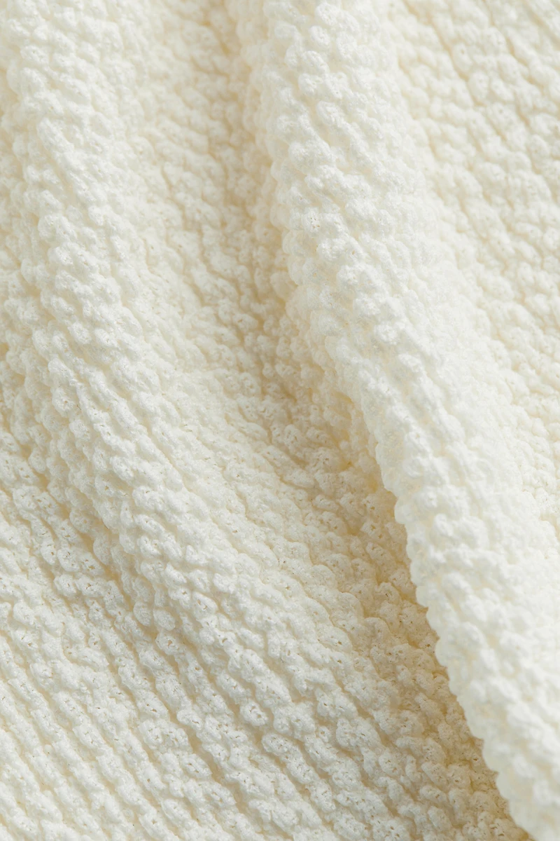 Pantalon texturé et évasé