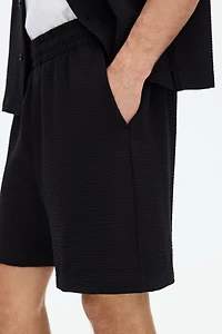Relaxed-Fit Waffled Shorts