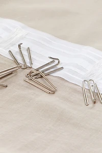 One-pack Long and Wide Linen-Blend Curtain Panel