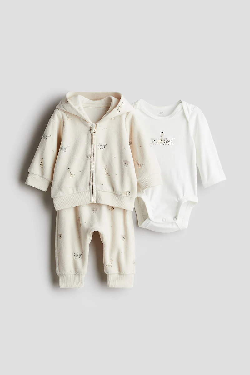 Ensemble 3 pièces en coton