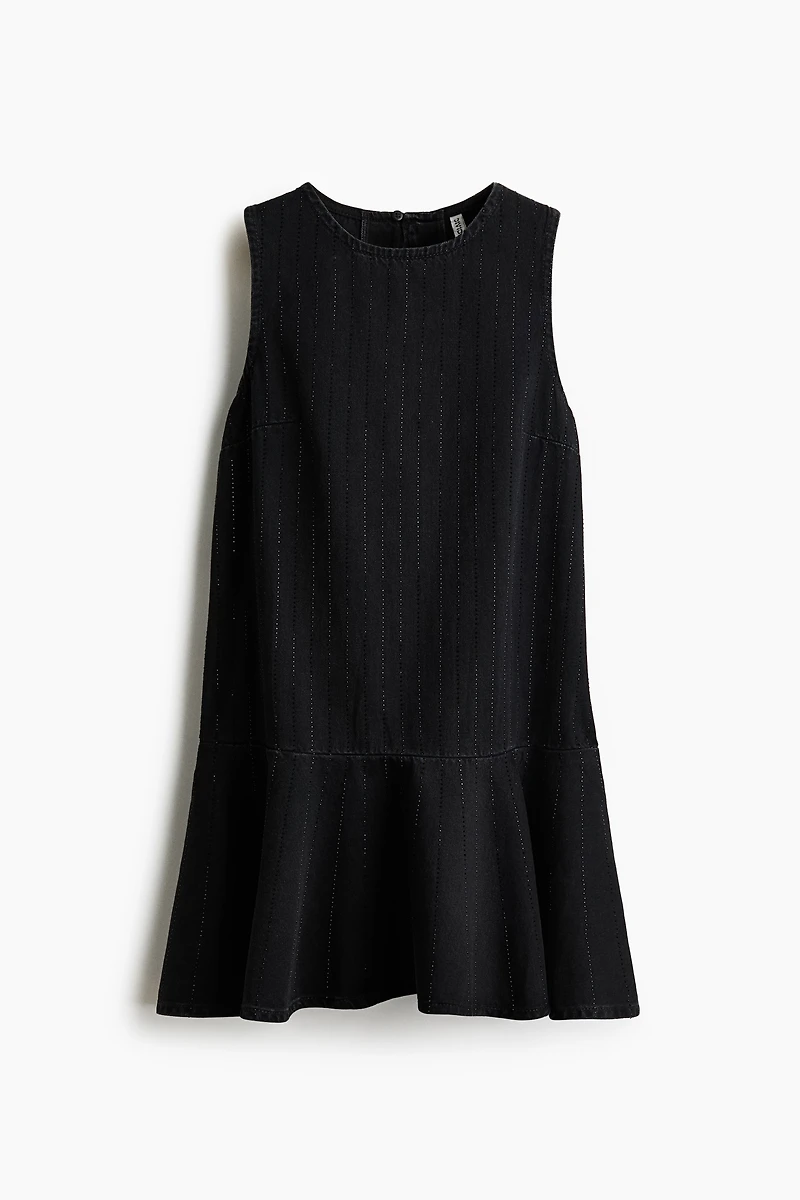 Robe ornementée en denim