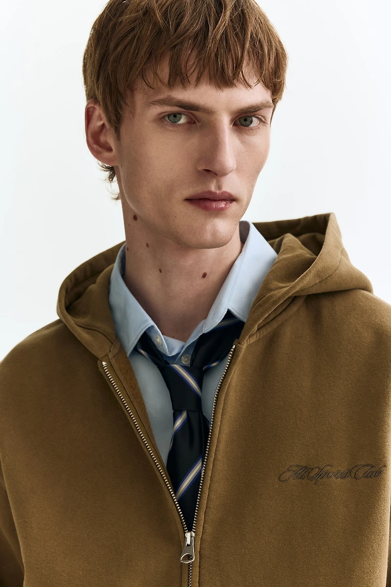 Loose-Fit Hooded Jacket