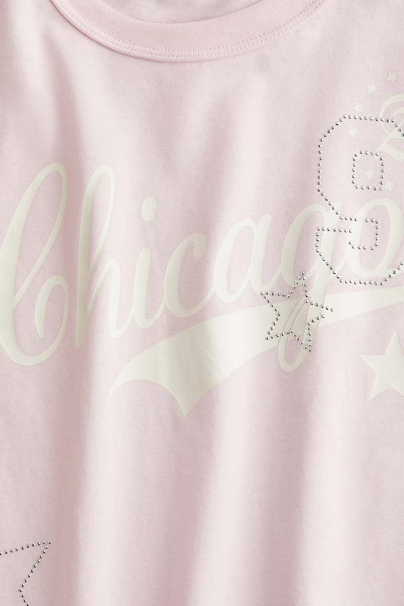 T-Shirt with Text Design