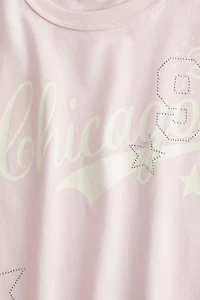 T-Shirt with Text Design