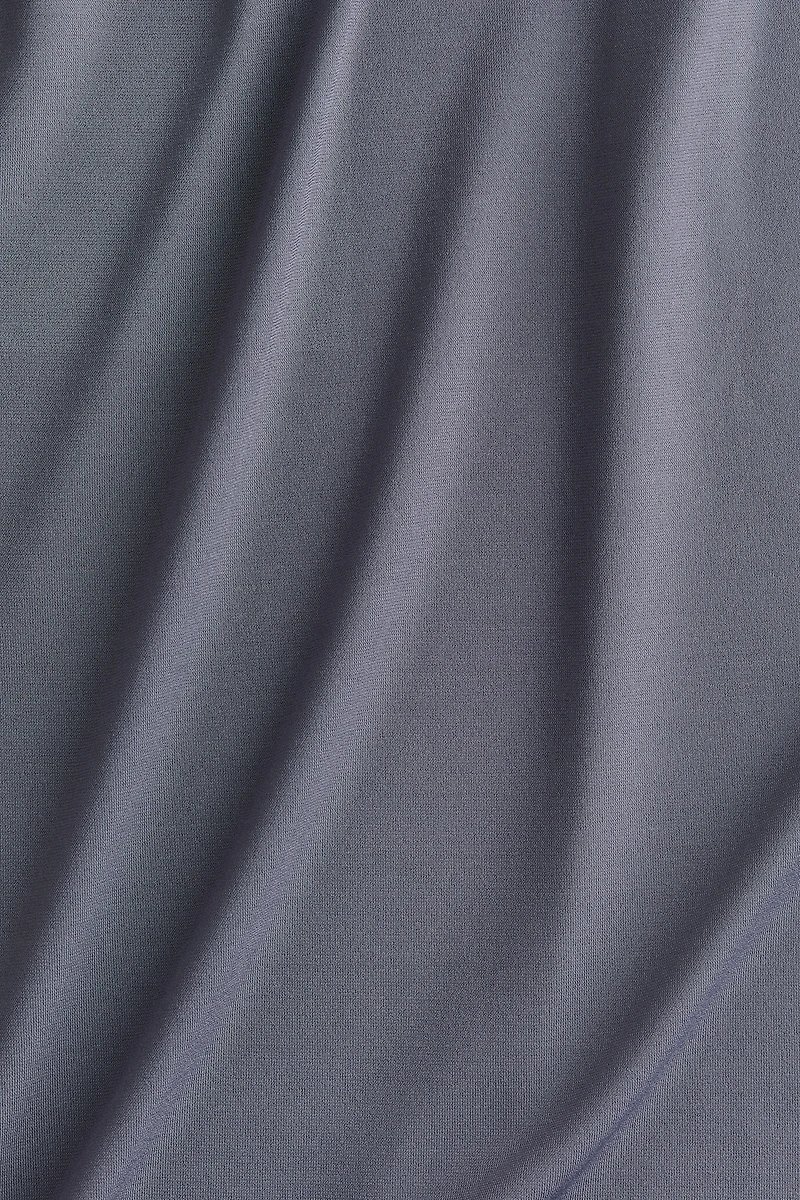 Microfiber Mock Turtleneck Top