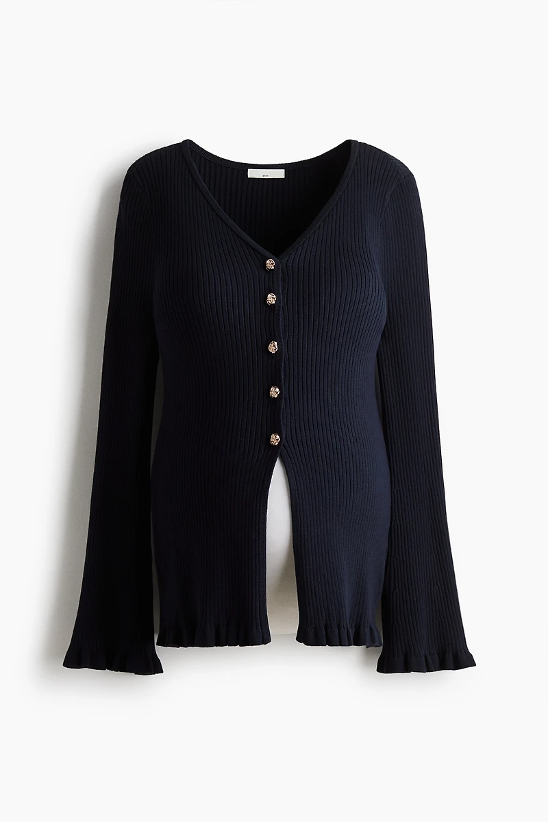 MAMA Rib-Knit Cardigan