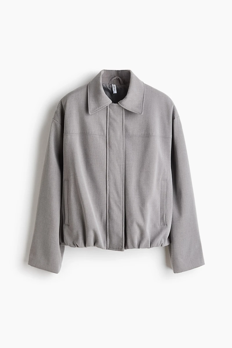 Bomber Jacket with Collar