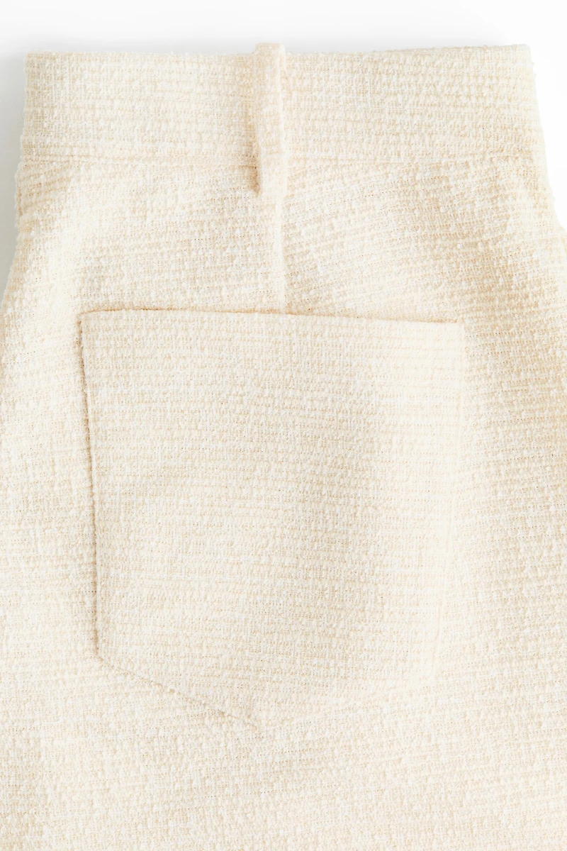 Wide-Leg Bouclé Pants