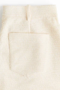 Wide-Leg Bouclé Pants