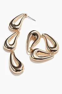 Boucles d'oreilles en forme de gouttes