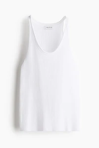 Rib-knit vest top