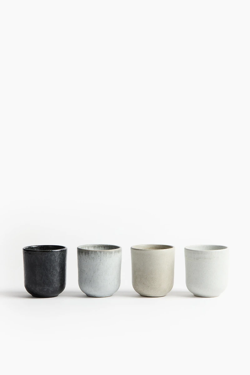 4-Pack Stoneware Mugs