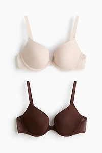 2-pack Microfiber Push-up Bras