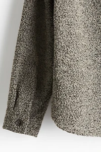 Regular Fit Wool-Blend Overshirt