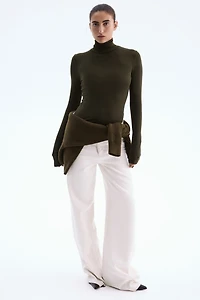 Haut col roulé en viscose